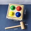 LLTCMAOYI Montessori Wooden Hammering Ball Toy, Hand-Eye Coordination Sensory Development view 2