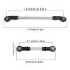 RC Crawlers Models For MJX For HYPER GO 1/12 H12Y Remote Control Car Upgrade Stainless Steel Rod Accessories Steering Rod Nylon Ball Head Suitable view 4