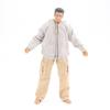 1/12 Scale Grey Men's Hoodie Miniature Hooded Top for 6-Inch Collectible Figure (No Figure) view 3