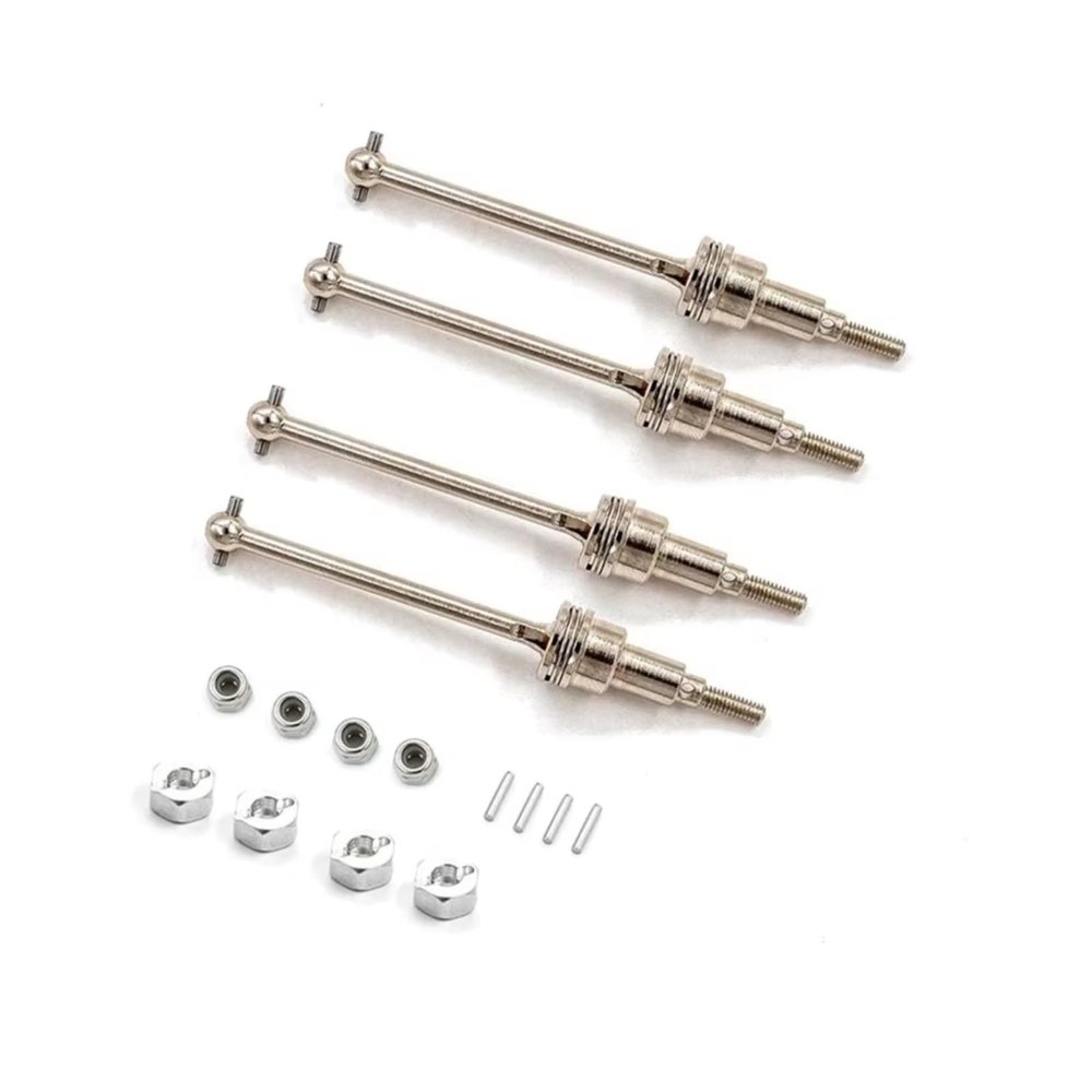 RC Drive Shafts For Haiboxing 18856 18857 18858 18859 1/18 4Pcs Metal Drive Shaft CVD Adapter Remote Control Car Upgrades Accessories