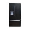 1:12 Miniature French Door Fridge with Freezer Drawer and Adjustable Shelf (Black) view 2