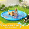 Shinepool Splash Pad Sprinkler for Kids & Dog, 75" Round Sea World Splash Pad for Kids Ages 2+, Thicken Outdoor Water Toy Play Mat for Children, Backyard Inflatable Sprinkler Shallow Pool Fountain Pad view 2
