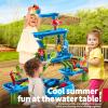 Guminnara 5-Tier Water Table for Toddlers Kids Ages 1-3 3-5 4-8, Sand and Water Table with Rich Activity Set, Summer Outdoor Beach Outside Backgard Pool Toys for Kids Boys Girls view 4