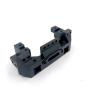 RC Crawlers Models For TRX-4 For TRX4 1/10 RC Crawler Car Upgrade Parts Accessories Aluminum Alloy Metal Front Bumper Servo Mount(Black) view 1