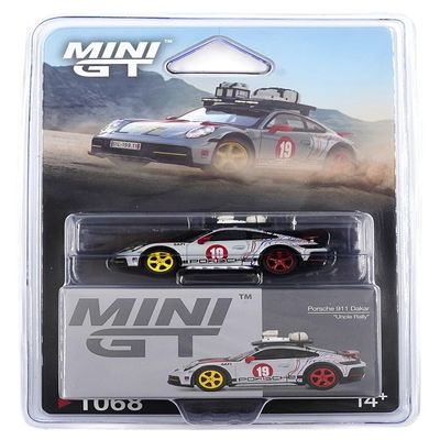 1:64 Diecast Collectibles Model Car Compatible with Porsche 911 Dakar Uncle Rally Limited Edition by Mini GT MGT01068