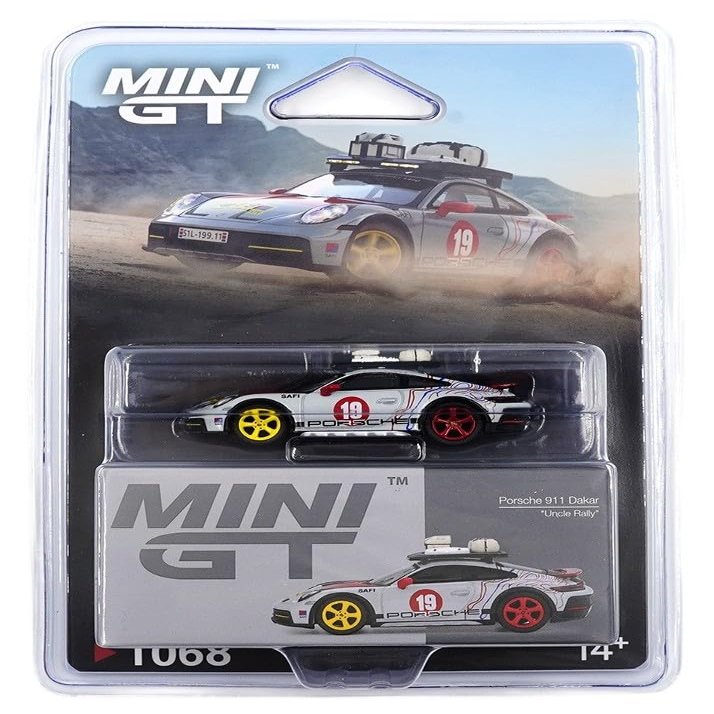 1:64 Diecast Collectibles Model Car Compatible with Porsche 911 Dakar Uncle Rally Limited Edition by Mini GT MGT01068