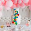 Bcxfbxd 40 Pcs Mini Balls Cake Toppers Round Balls Cupcake Topper for DIY Birthday Anniversary Cake Decorations (Red Yellow Blue Green) view 3