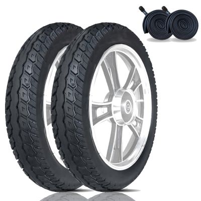 2PC 12.5x2.25 Tire and Inner Tube Set, Angled Valve Stem for Electric Scooter Kids Bike Stroller | Compatible with 12 Inch Ride-On Vehicles