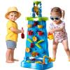 Water Table for Toddlers 1-3 Kids Ages 4-8, Double-Sided Waterfall Discovery Wall with Rich Activity Set, Summer Kids Outdoor Beach Sand Water Play Table Toys, Birthday Gifts for Boys Girls 18M+ view 1