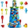 Water Table for Toddlers 1-3 Kids Ages 4-8, Double-Sided Waterfall Discovery Wall with Rich Activity Set, Summer Kids Outdoor Beach Sand Water Play Table Toys, Birthday Gifts for Boys Girls 18M+ view 3