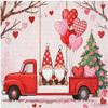 1000 Piece Gnome Couples Jigsaw Puzzle for Adults  Valentines Day Theme, Love Tree, Heart Balloons, DIY Puzzle, Family Fun & Home Decoration, view 1