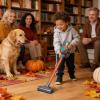 Kids Vacuum Toy,  Functional Fun Pretend Educational Interactive, Real Cleaner Play Cleaning, Set Children Home Playroom Role | Children Home Playroom Role Playing Household Keeping view 2