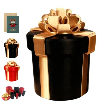 2026 New Annoying Nested Screw Gift Box, Prank Gag for Cash & Surprises, Reusable Money Puzzle Box with Multi-Layer Screwed Fun for Birthday, Christmas(Black)