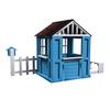 Kids Outdoor Playhouse with Door & Windows - Wooden Backyard Play House for Ages 3-8 - 42L x 46W x 55H - Easy Assembly & Flower Planter, with Picnic Bench view 3
