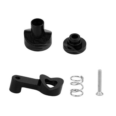 21T Aluminum Alloy Servo Saver Assembly Servo Arms Set for M-JX 14210 14209 14702B Monster Trucks RC Car Metal Upgrade Part(Black)
