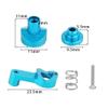 21T Aluminum Alloy Servo Saver Assembly Servo Arms Set for M-JX 14210 14209 14702B Monster Trucks RC Car Metal Upgrade Part(Black) view 2