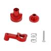 21T Aluminum Alloy Servo Saver Assembly Servo Arms Set for M-JX 14210 14209 14702B Monster Trucks RC Car Metal Upgrade Part(Black) view 3