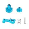 21T Aluminum Alloy Servo Saver Assembly Servo Arms Set for M-JX 14210 14209 14702B Monster Trucks RC Car Metal Upgrade Part(Black) view 4