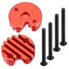 RC Repairs Components For Tamiya Clod Buster 4x4x4 1/10 Aluminum Alloy Motor Cover Monster Truck Upgrade Modification Parts(Red) view 1