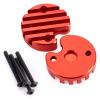 RC Repairs Components For Tamiya Clod Buster 4x4x4 1/10 Aluminum Alloy Motor Cover Monster Truck Upgrade Modification Parts(Red) view 2
