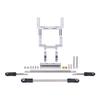 Aluminum Servo Mount and Hydraulic Steering Link for 1 10 Scale RC Crawler Compatible with Straight Axle Upgrade Like FIMONDA ROCKJOCK II(Silver) view 1