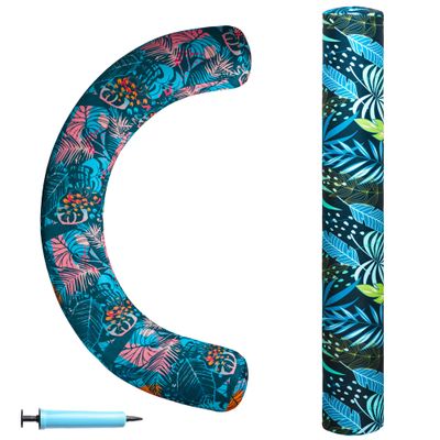 2 Pack Inflatable Pool Noodles for Adults, Soft Fabric Covered Quick Drying Swimming Pool Noodle, Large Pool Floats Noodles with Hand Pump for Pool, Beach, Lake, Summer Party, Water Fun