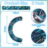 2 Pack Inflatable Pool Noodles for Adults, Soft Fabric Covered Quick Drying Swimming Pool Noodle, Large Pool Floats Noodles with Hand Pump for Pool, Beach, Lake, Summer Party, Water Fun view 2