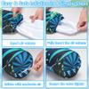 2 Pack Inflatable Pool Noodles for Adults, Soft Fabric Covered Quick Drying Swimming Pool Noodle, Large Pool Floats Noodles with Hand Pump for Pool, Beach, Lake, Summer Party, Water Fun view 4