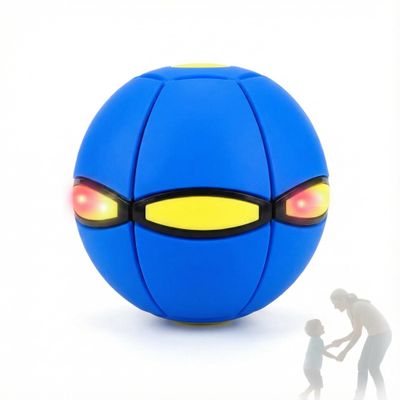 AngLink Magic Meta 2-in-1 Pop-Up Toy & Flying Saucer Disc, LED Color-Changing Shape-Shifting Gravity Toy for Kids, Durable Indoor Outdoor Play Gift for Boys & Girls