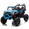 24V 400W Kids Ride On Electric UTV W/Parents Remote Control,Four-Wheel Suspension,LED Lights,Portable Handle,Advanced Center Panel with USB,MP3,Music,Bluetooth,Power Display for Kids Aged 3+. view 3