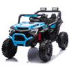24V 400W Kids Ride On Electric UTV W/Parents Remote Control,Four-Wheel Suspension,LED Lights,Portable Handle,Advanced Center Panel with USB,MP3,Music,Bluetooth,Power Display for Kids Aged 3+. view 4