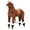 Qaba Kids Ride-on Walking Horse with Easy Rolling Wheels, Soft Huggable Body, & a Large Size for Kids 5-16 Years view 1