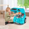 Kids Truck Engine Toy, Kids Mechanic Car Repair Set, Engine Disassembly Play Workshop, Includes 61 Pieces, Steering Wheel, Horn, Light for 3-5 Years Old, Teal view 2