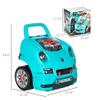 Kids Truck Engine Toy, Kids Mechanic Car Repair Set, Engine Disassembly Play Workshop, Includes 61 Pieces, Steering Wheel, Horn, Light for 3-5 Years Old, Teal view 3