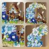 APENGBAOL Moon Flower Tree House Micro Building Blocks - 1950 Pcs Fantasy Lake Cabin Model, DIY Botanical Collection 3D Puzzle, Creative Fairy Tale Home Decor Gift for Adults view 3
