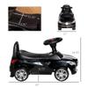 Kids Ride On Push Car, Foot-to-Floor Walking Sliding Toy Car for Toddler with Working Horn, Music, Headlights and Storage, Black view 3