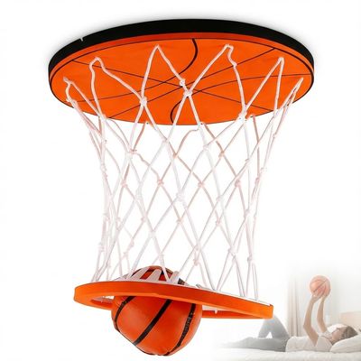 AngLink Mini Indoor Basketball Hoop Set  Ceiling & Wall Mount Hoop with Soft Balls, Quiet & Safe Mini Basketball Game for Kids & Adults, Bedroom Door Office Play for Small Spaces
