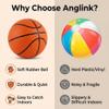 AngLink Mini Indoor Basketball Hoop Set  Ceiling & Wall Mount Hoop with Soft Balls, Quiet & Safe Mini Basketball Game for Kids & Adults, Bedroom Door Office Play for Small Spaces view 4