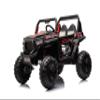 12v7a*2 30w*4 Four-Wheel Drive Leather seat one Button Start,Forward and Backward, high and Low Speed, Music, Front Light, Power Display, Two Doors can Open, 2.4G R/C, seat Belt Four Wheel Absorber view 1