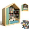 Anxiety Bookshelf Green, 300-Piece Mini Brand Books, Miniature Book Library, Office Decor, Mini Bookstore Decoration view 1