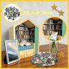 Anxiety Bookshelf Green, 300-Piece Mini Brand Books, Miniature Book Library, Office Decor, Mini Bookstore Decoration view 4