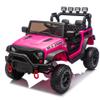 24V Kids Ride On Car W/Parents Remote Control,400W Motor,Four Wheel Suspension,Adjustable Speed,USB,MP3,Music,Bluetooth,Large Display Screen,Power Display,Portable Handle,Safety Belt for Kids Aged 3+ view 3