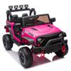 24V Kids Ride On Car W/Parents Remote Control,400W Motor,Four Wheel Suspension,Adjustable Speed,USB,MP3,Music,Bluetooth,Large Display Screen,Power Display,Portable Handle,Safety Belt for Kids Aged 3+ view 4
