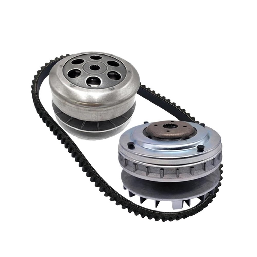 Complete Variator Primary Secondary Clutch Drive Assembly with Belt Fit for Linhai 260 300 E2 - Compatible with Models 23930, 23929A, 23815