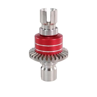 RC Crawlers Models For MJX For Hyper Go 16207 H16BM PL 1/16 14210 H14BM 14301-02-03 1/14 RC Cars Upgraded Metal Front And Rear Differential Gear(Red)