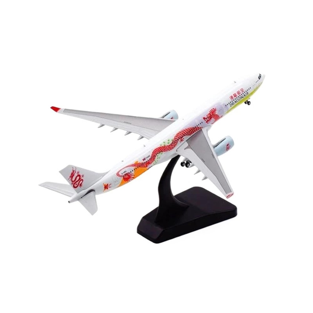 Flying Airplane Model Diecast 1/400 Scale A330-300 B-HWG Dragon Air Airlines Plane Model Alloy with Landing Gear Aircraft Collectible Aviation Airbus