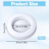 10 Pieces Piggy Bank Stopper, Piggy Bank Plug, White Rubber Stopper Covers, 1.45 Inch Outer Diameter, Money Saving Box Closure, Hole Protector and Seal view 2
