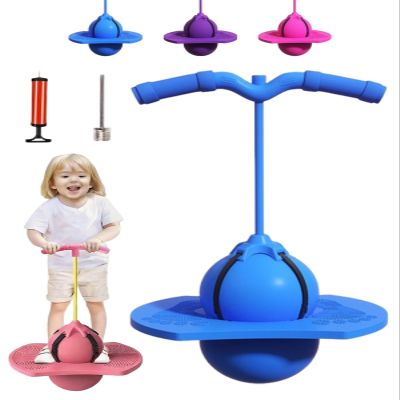 Children's Balance Jumping Ball, Fun Balance Bounce Toy - Bouncing Game Training, Jumper with Handle Pump for Kids, High Jump Toys Bounce Trick Board Pogo Bouncing Hopper Stick for Boys Girls