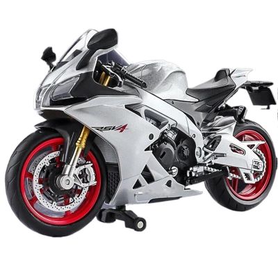 Collection 1:12 for Aprilia RSV4 Motorcycle Model Alloy Diecast Collection Toys Ornaments Gifts(Silver)