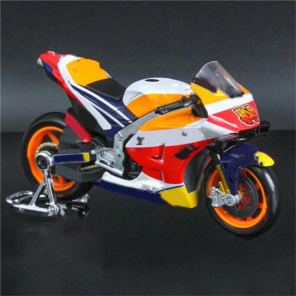 PuLaif Collection Motorcycle Model Gift Computer Desktop Ornaments 1:18 for H-ONDA No # 44 2021 Simulation Alloy Collection